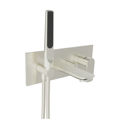 Baril Wall-mounted tub faucet with hand shower