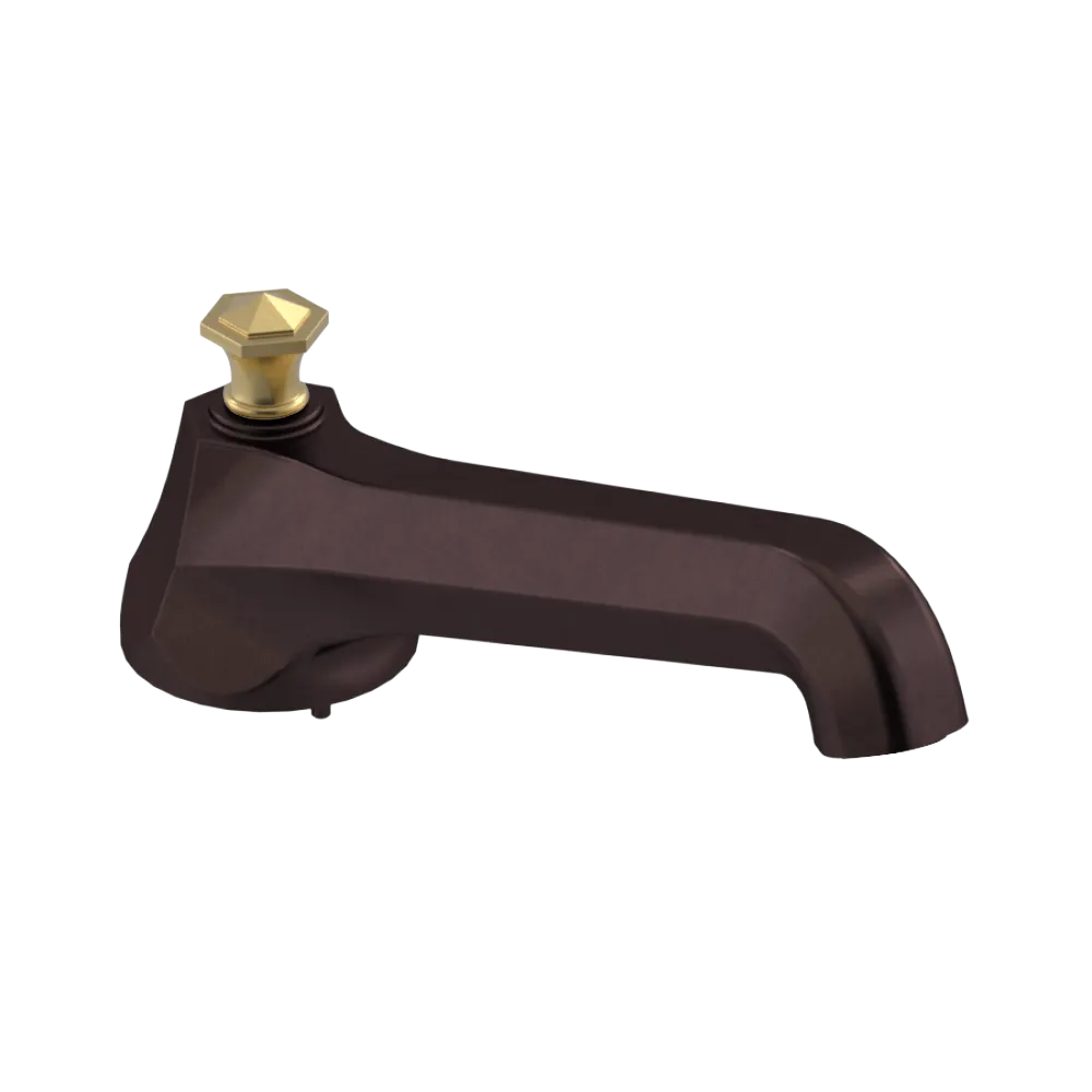 Rubinet Tub Filler Spout Deck Mount Oil Rubbed Bronze