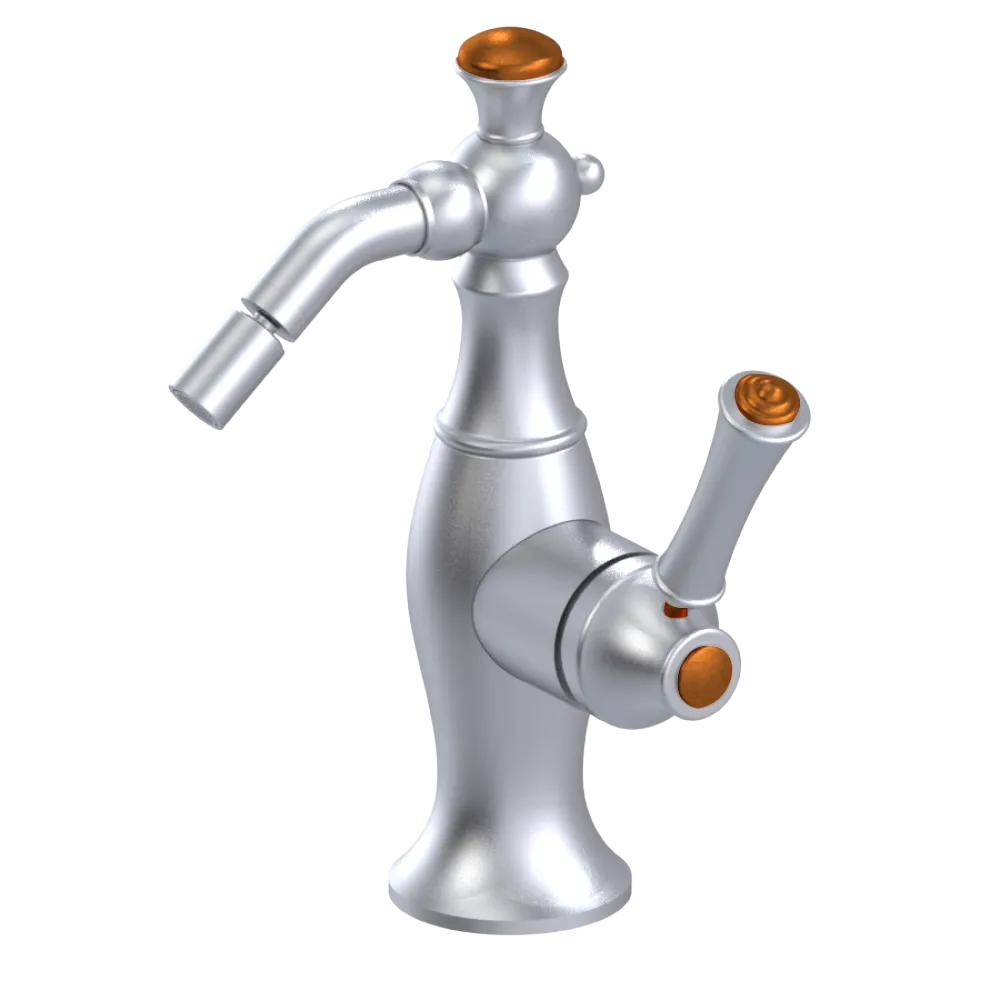 Rubinet Single Control Bidet Fitting (less drain) Satin Chrome