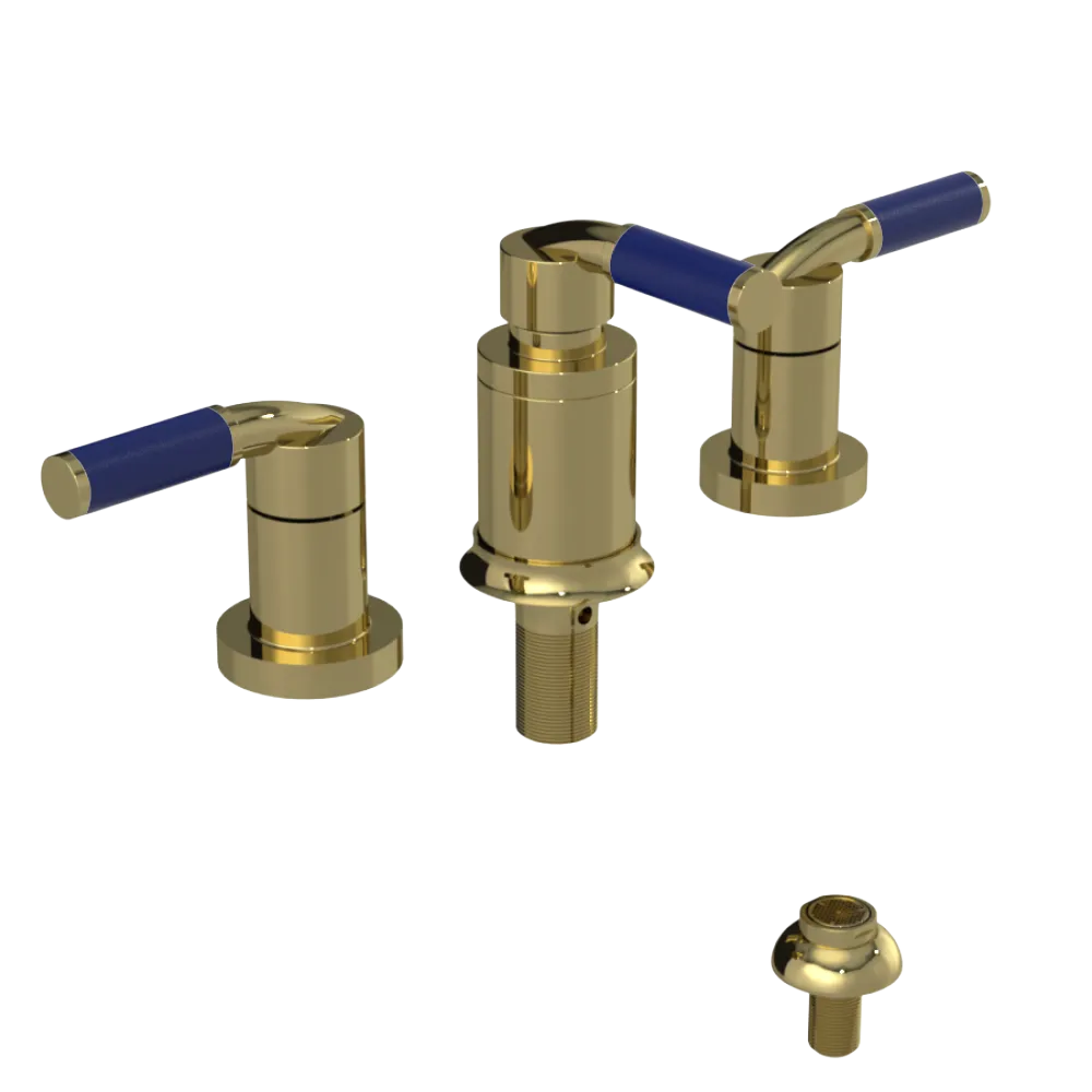 Rubinet Bidet Fitting with Spray, Diverter, and Vacuum Breaker (less drain) Natural Brass
