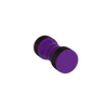 Rubinet Shower Door Knob (set) Purple Haze