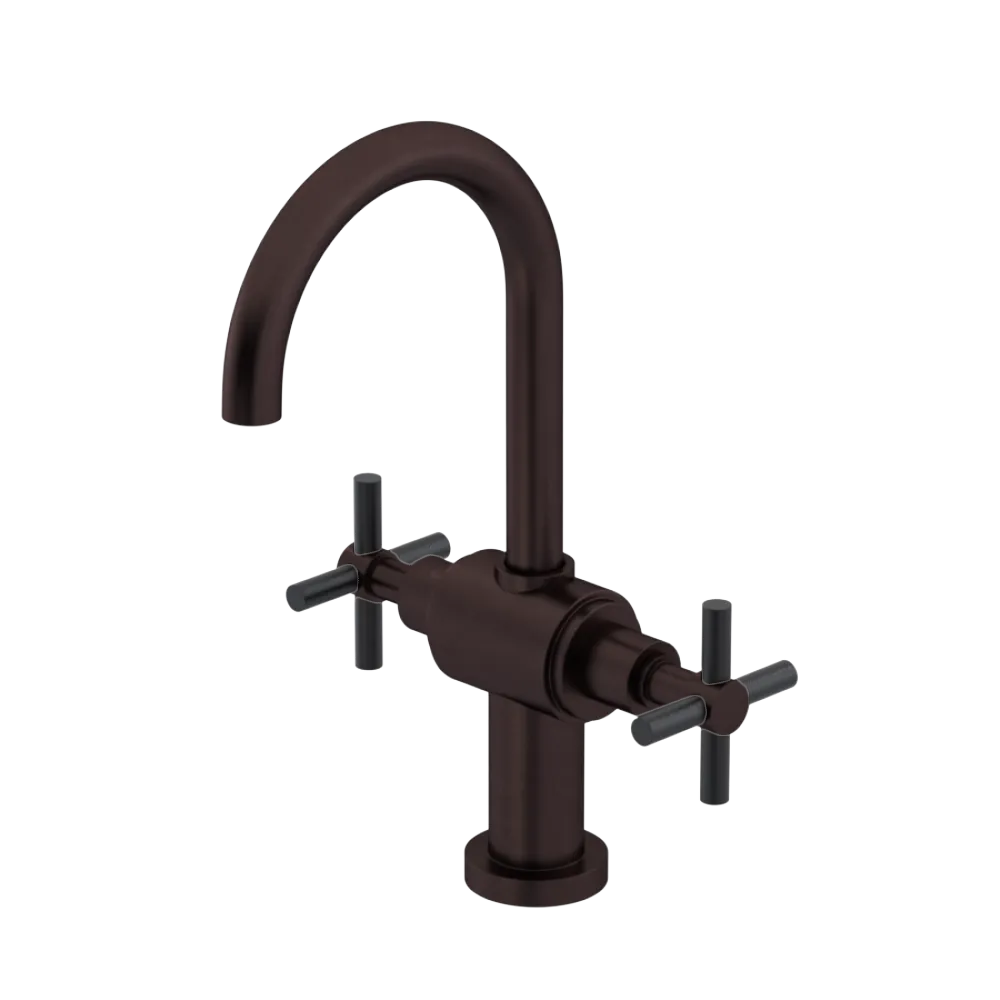 Rubinet Single Hole Dual Handle Lav. Set with LaSalle Spout (less drain) Oil Rubbed Bronze