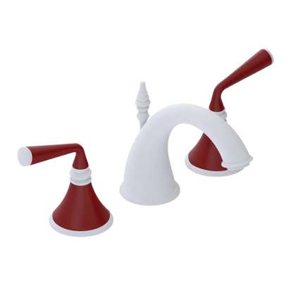 Rubinet Widespread Lav. Set. (less drain) Matt White