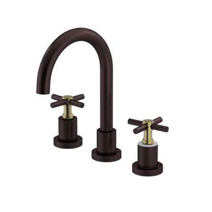 Rubinet Widespread Lav. Set. (less drain) Oil Rubbed Bronze