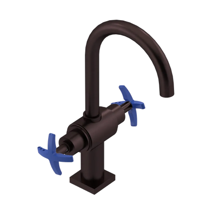 Rubinet Single Hole Dual Handle Lav. Set. (less drain) Oil Rubbed Bronze