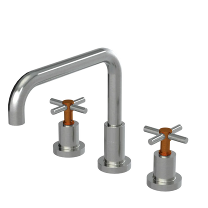 Rubinet Widespread Kitchen Set Satin Nickel