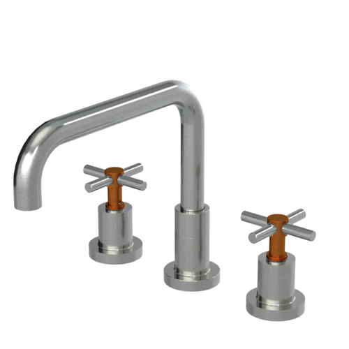 Rubinet Widespread Kitchen Set Satin Nickel