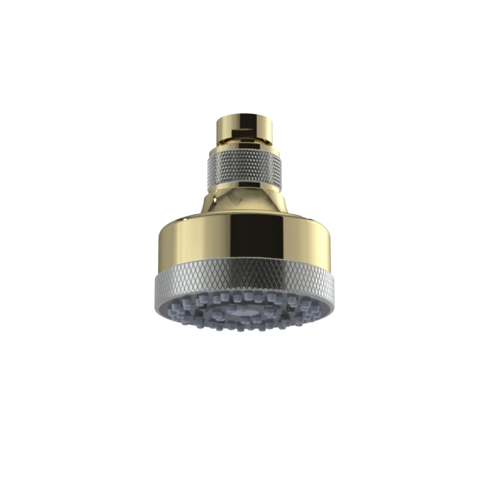 Rubinet 3 FUNCTION SHOWER HEAD Natural Brass
