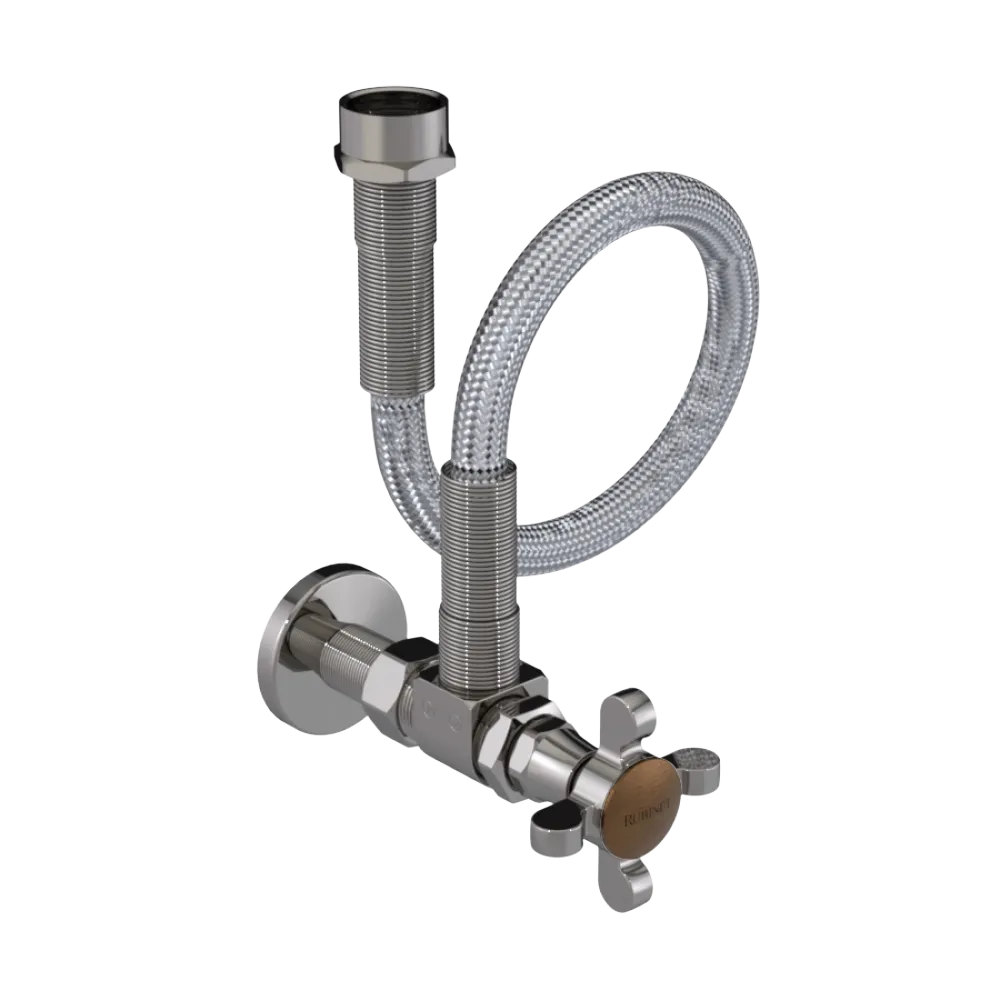 Rubinet Exposed Supply Kit (classic) Polished Nickel