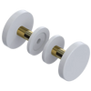 Rubinet Shower Door Knob (set) White