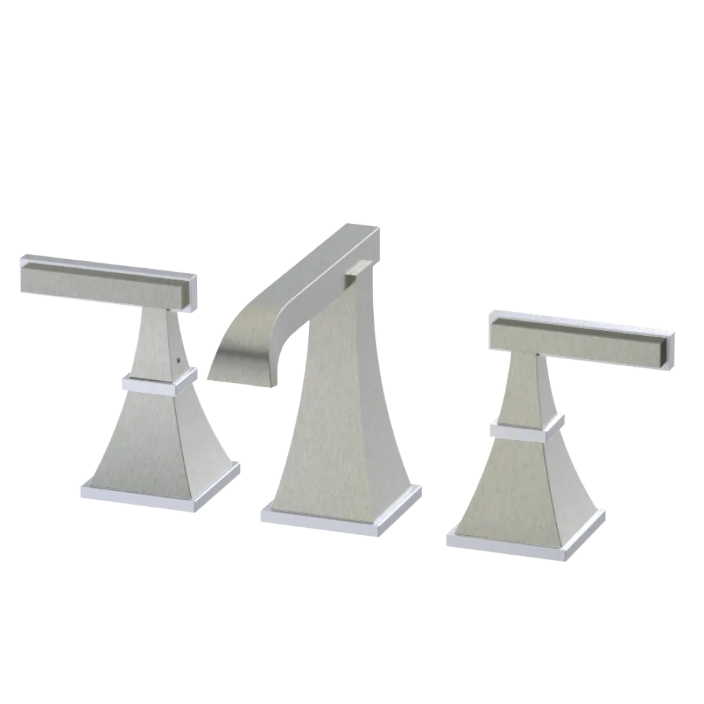 Rubinet Widespread Lav. Set. (less drain) Satin Nickel