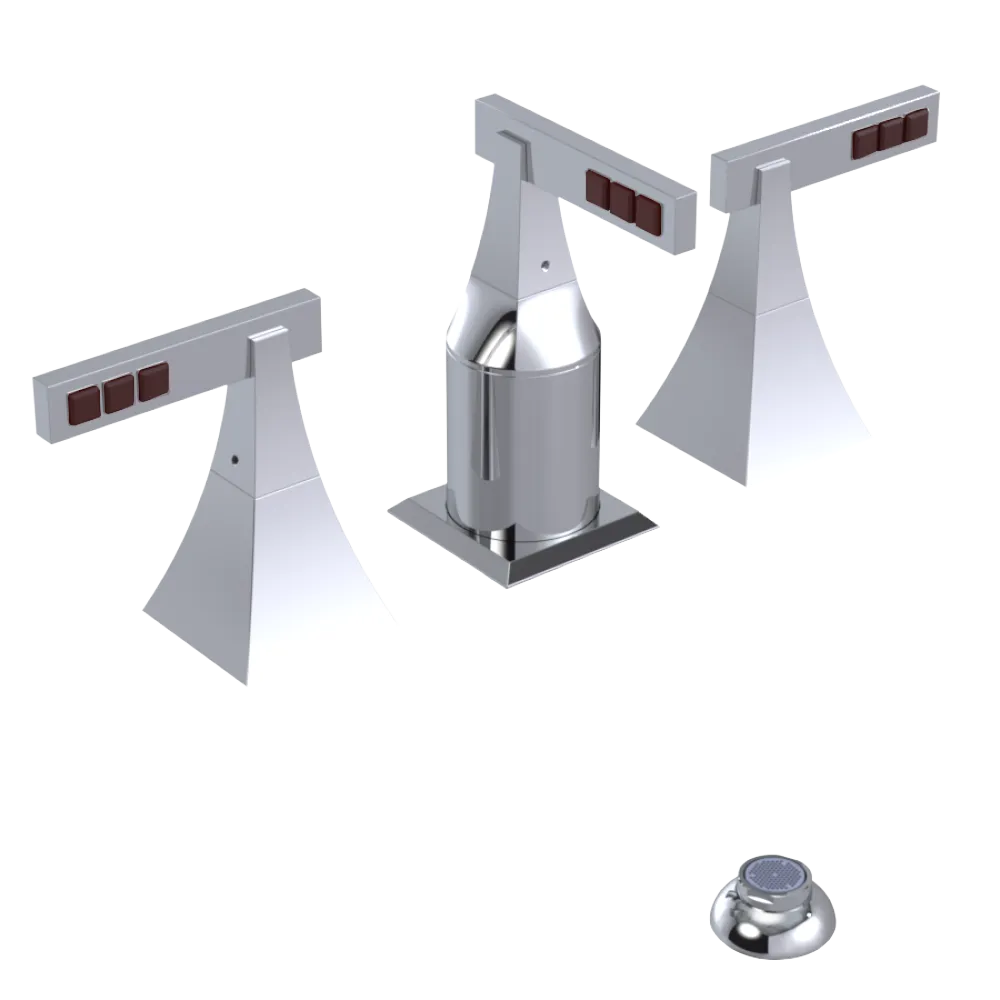 Rubinet Bidet Fitting with Spray, Diverter, and Vacum Breaker (Less Drain) Chrome