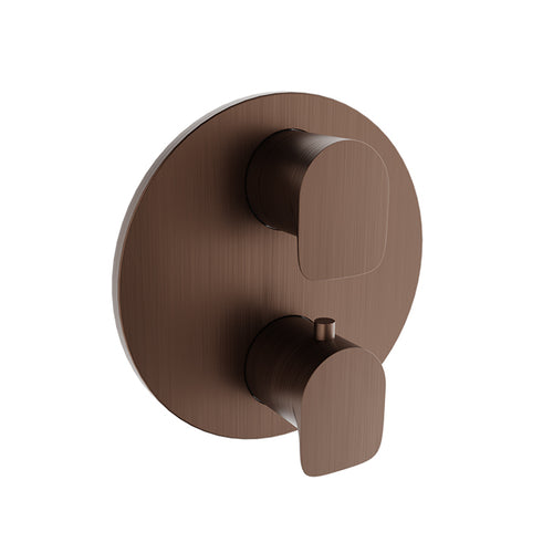 Baril Complete thermostatic pressure balanced shower valve with 2-way diverter