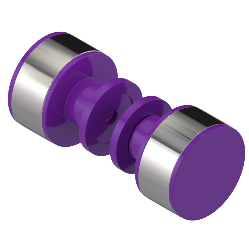 Rubinet Shower Door Knob (set) Purple Haze