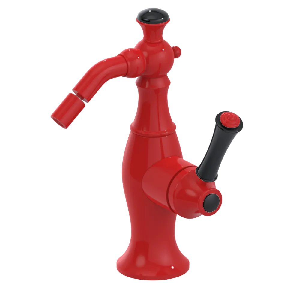 Rubinet Single Control Bidet Fitting (less drain) Red