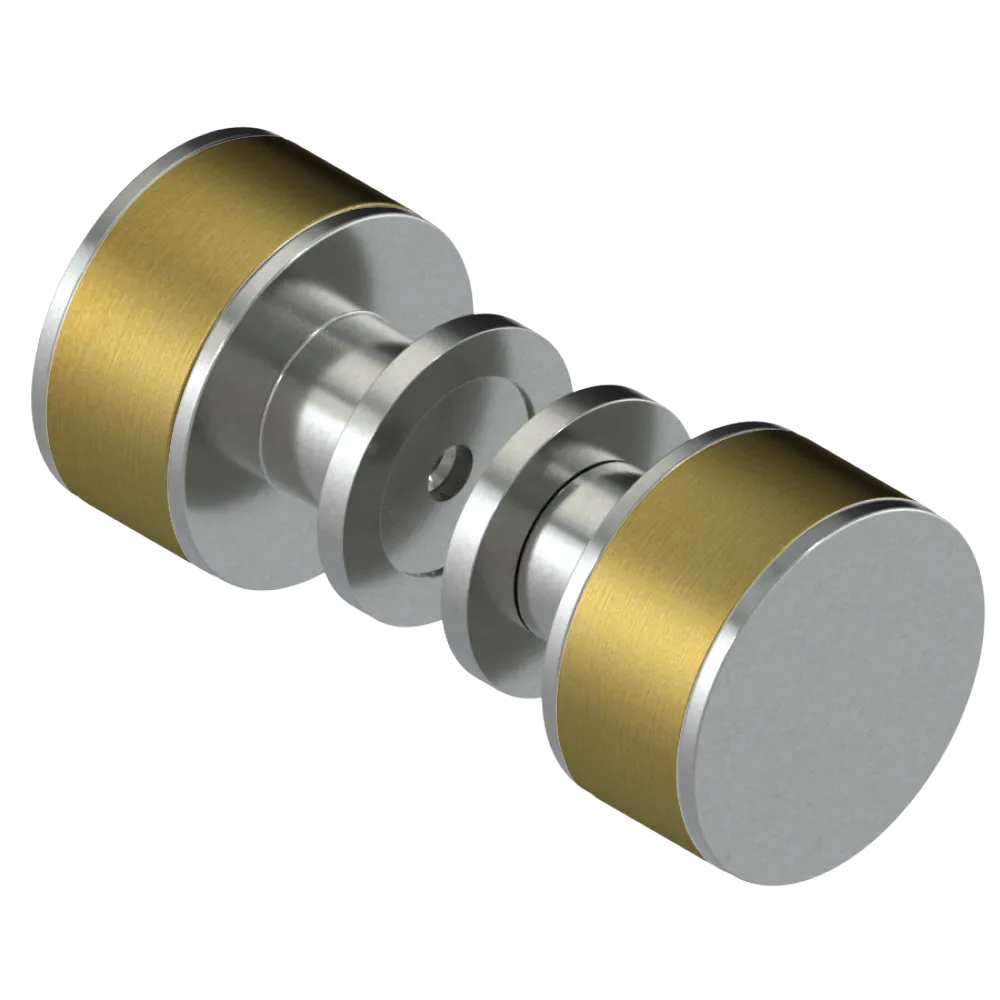 Rubinet Shower Door Knob (set) Satin Nickel
