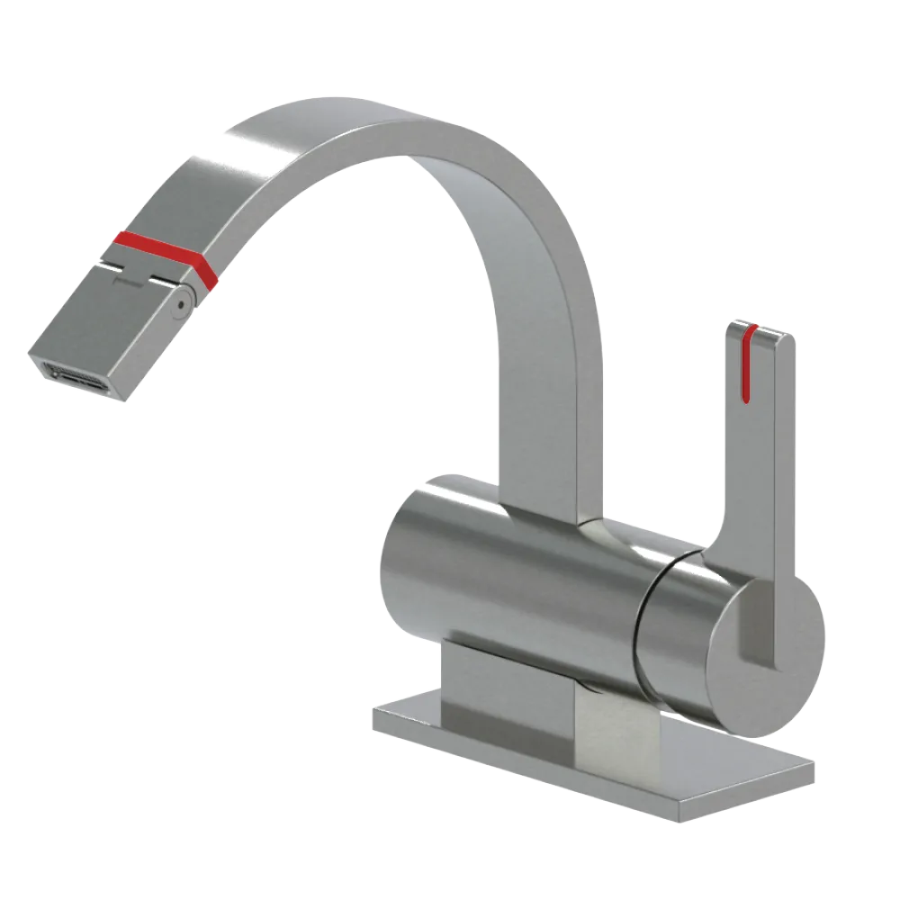Rubinet Single Control Bidet Fitting (less drain) Satin Nickel