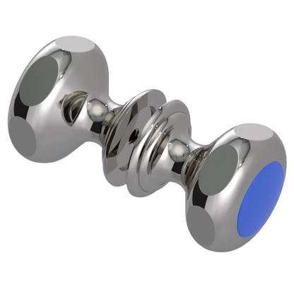 Rubinet Shower Door Knob (set) Polished Nickel