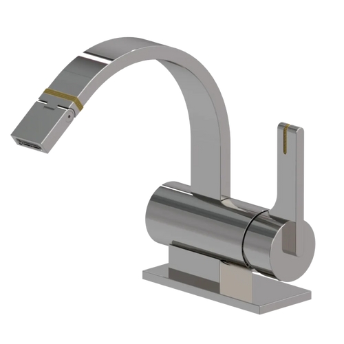 Rubinet Single Control Bidet Fitting (less drain) Polished Nickel