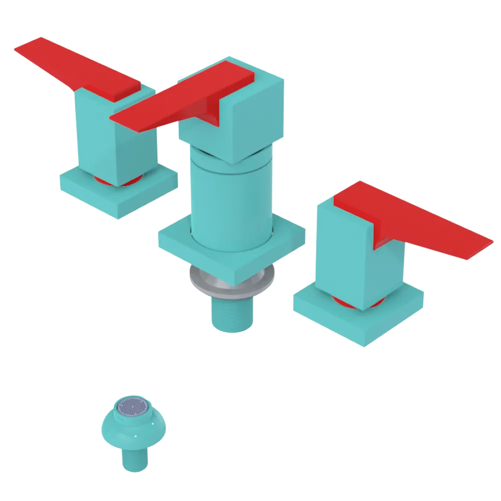 Rubinet Bidet Fitting with Spray, Diverter, and Vacuum Breaker (less drain) Aqua