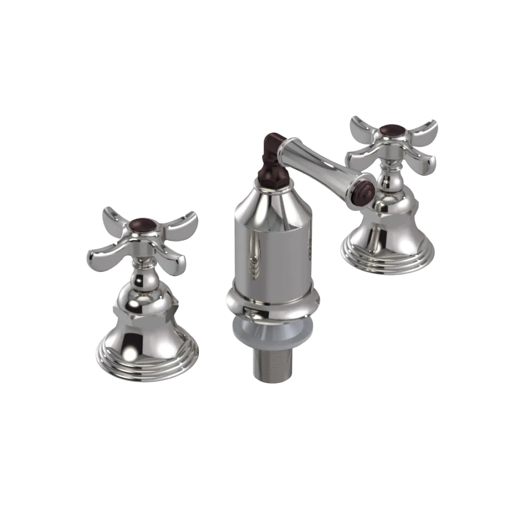 Rubinet Bidet Fitting with Spray, Diverter, and Vacum Breaker (Less Drain) Polished Nickel