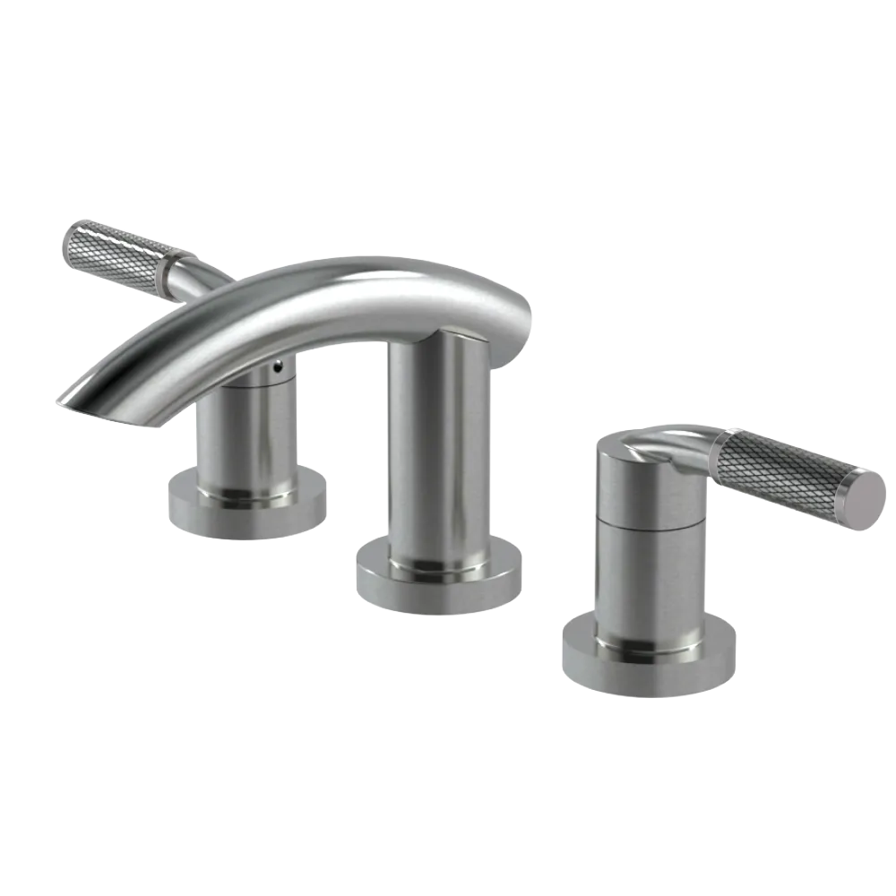 Rubinet Widespread Lav. Set. (less drain) Satin Nickel