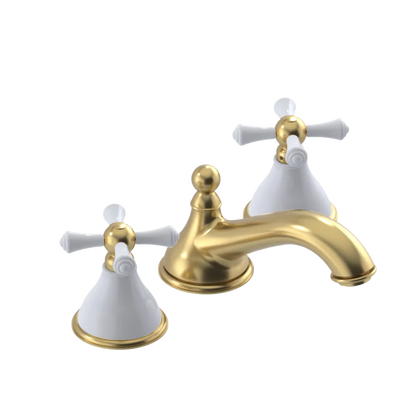Rubinet Widespread Lav. Set. (less drain) Satin Gold