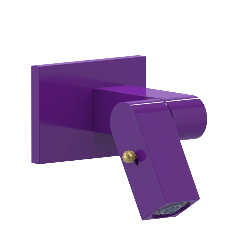 Rubinet Wall Mount Bidet & Foot Rinse with Dual Function Spray Purple Haze