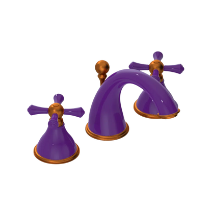 Rubinet Widespread Lav. Set. (less drain) Purple Haze