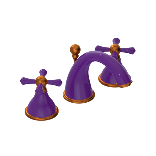 Rubinet Widespread Lav. Set. (less drain) Purple Haze