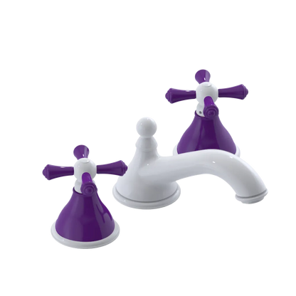 Rubinet Widespread Lav. Set. (less drain) White