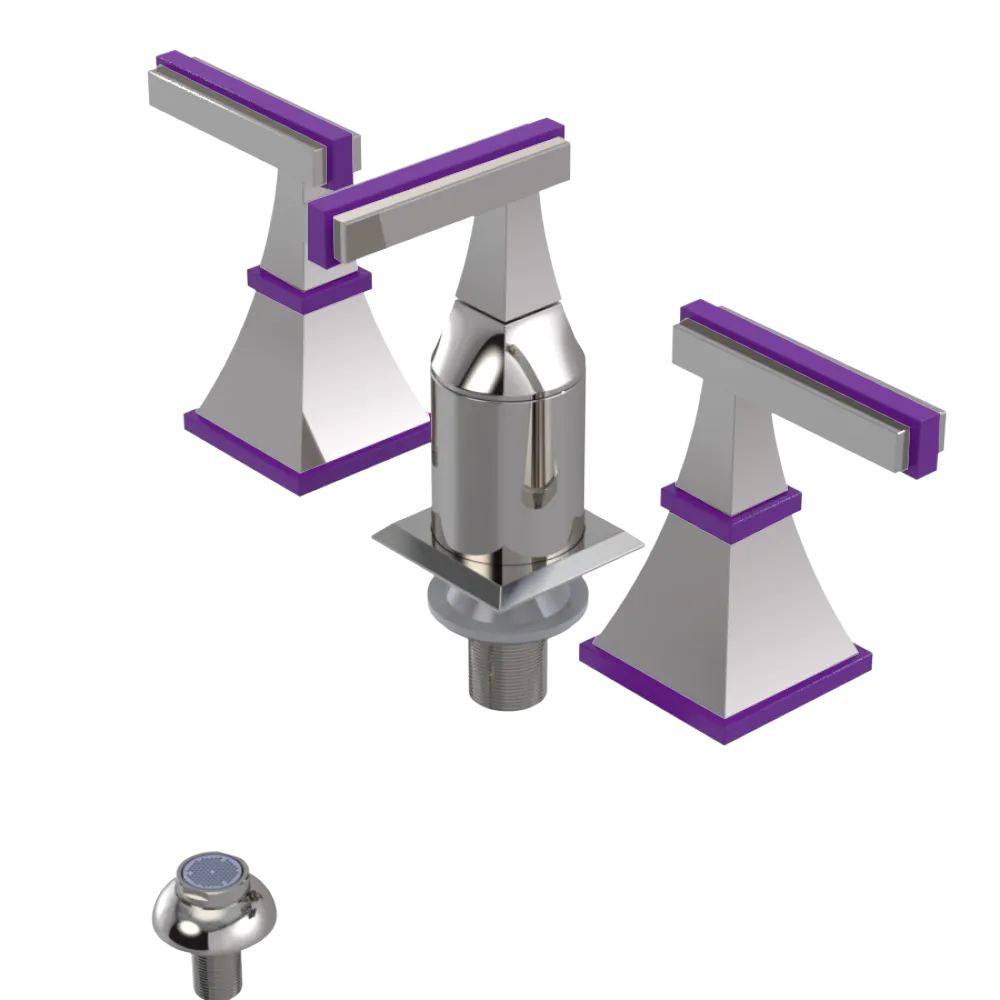 Rubinet Bidet Fitting with Spray, Diverter, and Vacum Breaker (Less Drain) Polished Nickel