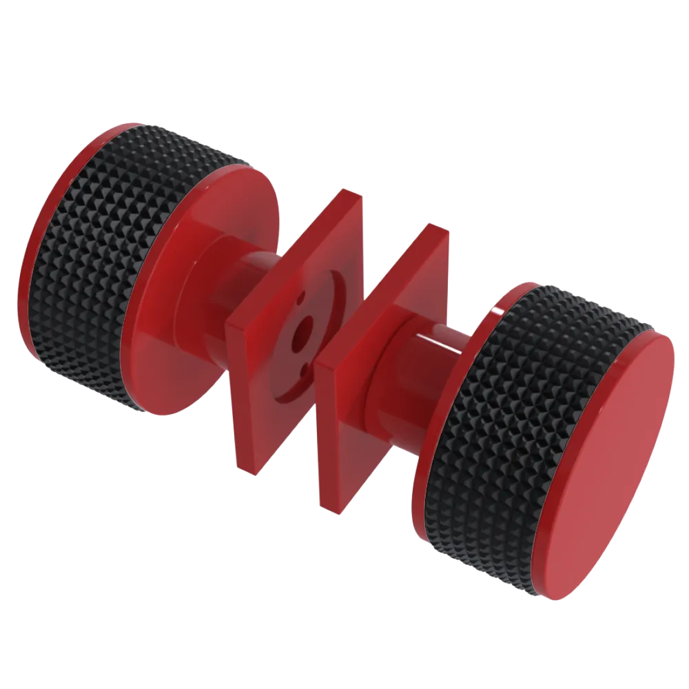 Rubinet Shower Door Knob (set) Red
