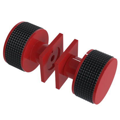 Rubinet Shower Door Knob (set) Red