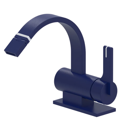 Rubinet Single Control Bidet Fitting (less drain) Midnight Blue
