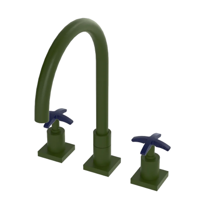 Rubinet Widespread Kitchen Set Green Envy