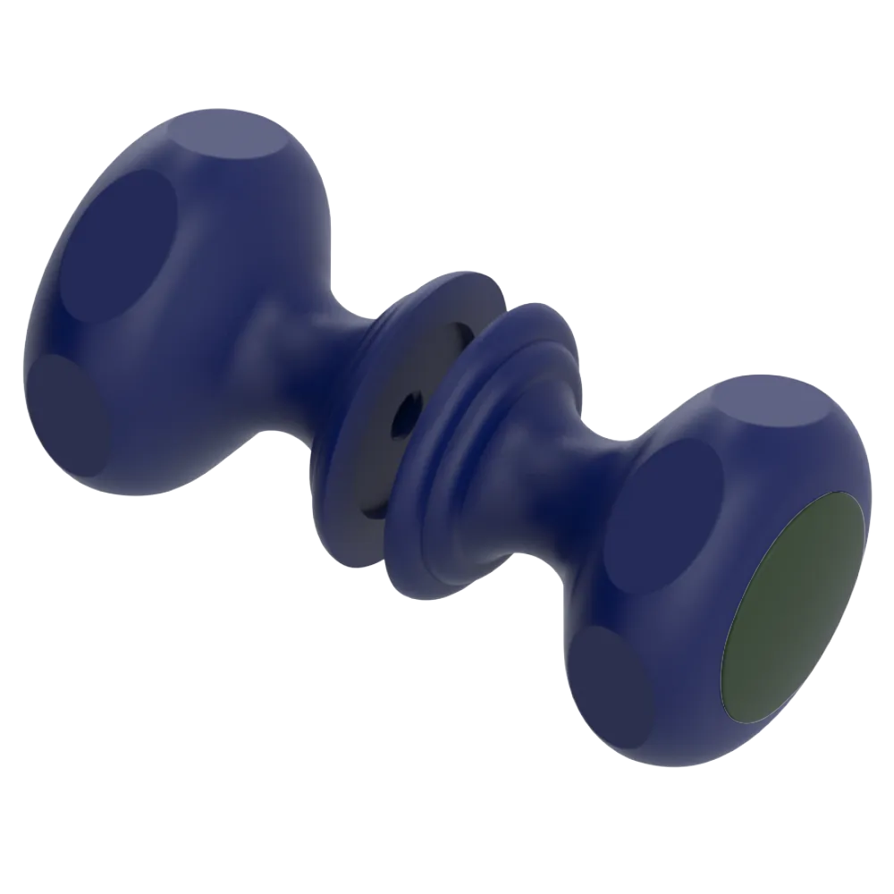 Rubinet Shower Door Knob (set) Midnight Blue