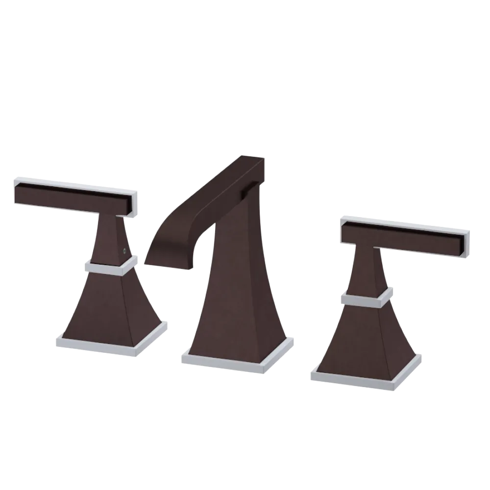 Rubinet Widespread Lav. Set. (less drain) Oil Rubbed Bronze