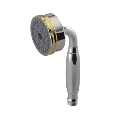 Rubinet 3 Function Hand Held Shower Only Polished Nickel
