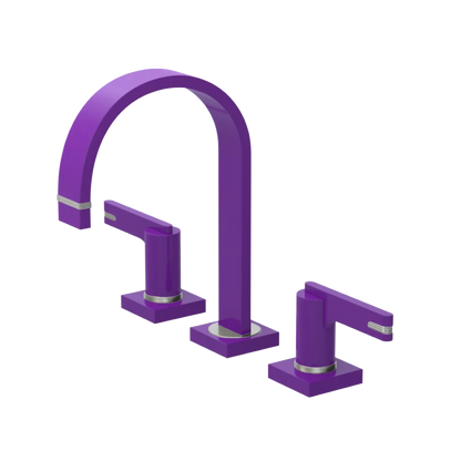 Rubinet Widespread Lav. Set. (less drain) Purple Haze