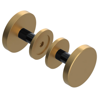 Rubinet Shower Door Knob (set) Satin Gold