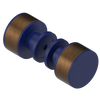 Rubinet Shower Door Knob (set) Midnight Blue