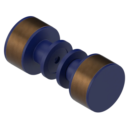 Rubinet Shower Door Knob (set) Midnight Blue