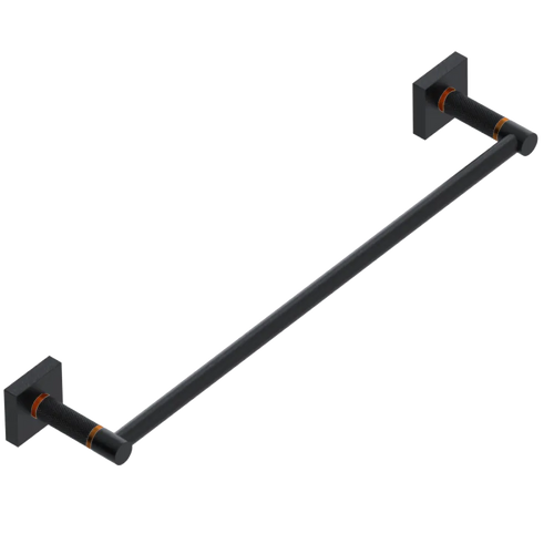 Rubinet 18" TOWEL BAR Matt Black