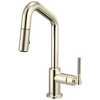 Brizo Pull Down Prep Faucet With Angle Spout Knurled Handle
