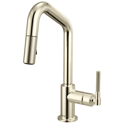 Brizo Pull Down Prep Faucet With Angle Spout Knurled Handle