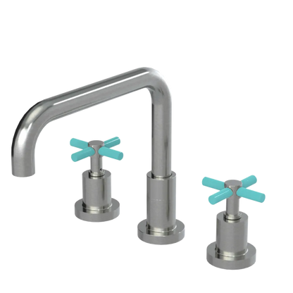 Rubinet Widespread Kitchen Set Satin Nickel