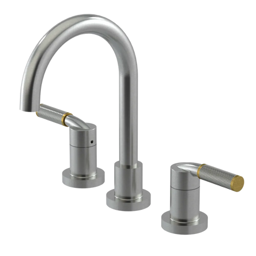 Rubinet Widespread Lav. Set. (less drain) Satin Nickel