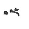 Baril Trim only for two handles wall-mounted lavatory faucet, drain not included