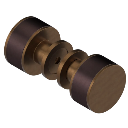 Rubinet Shower Door Knob (set) Tuscan Brass